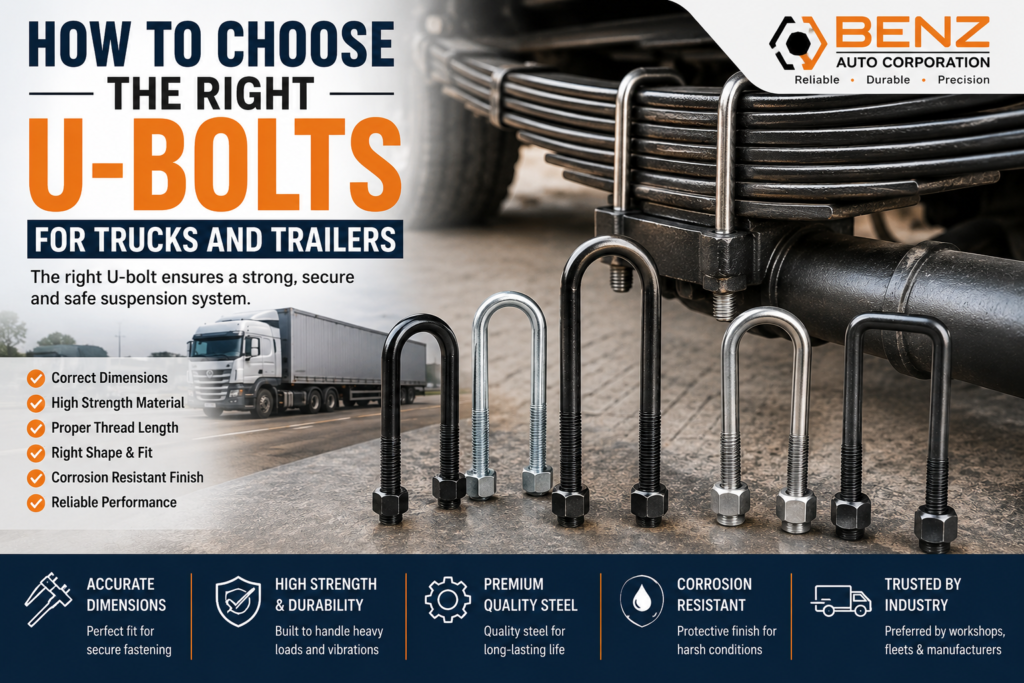 How to Choose the Right U-Bolts for Trucks and Trailers